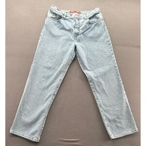 Vintage Guess Jeans Mens 36x30 Light Wash Straight Leg Denim
